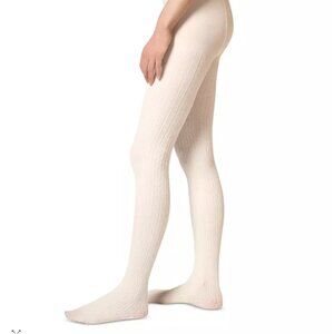 Stems Cable Knit Tights in Ivory NWT